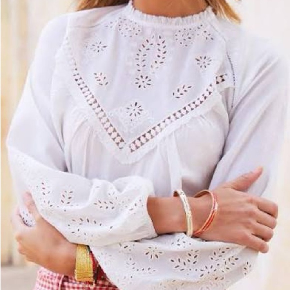 Sezane | Alois Cream Blouse with Open Back